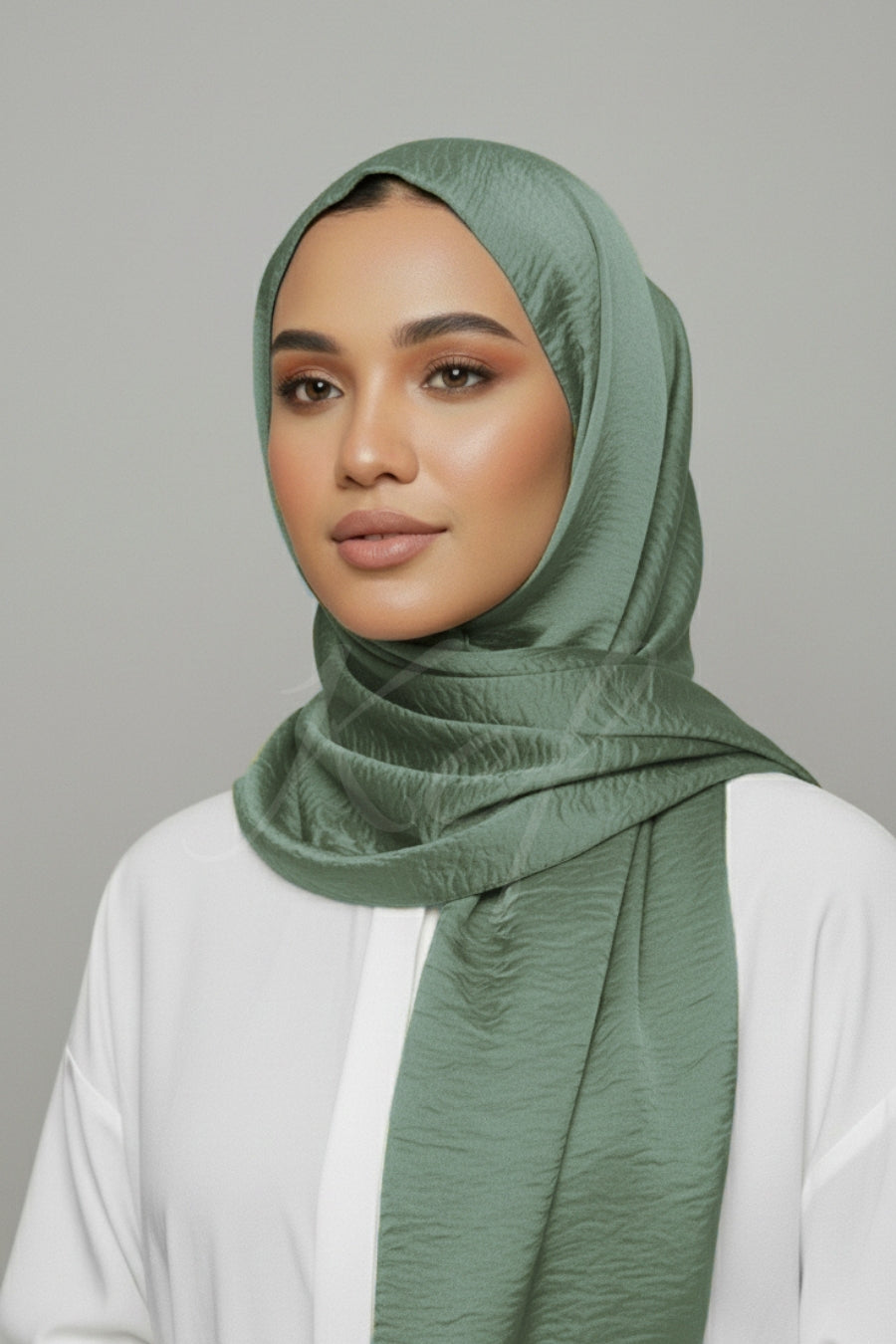 Crepe Textured Chiffon - Apple Green