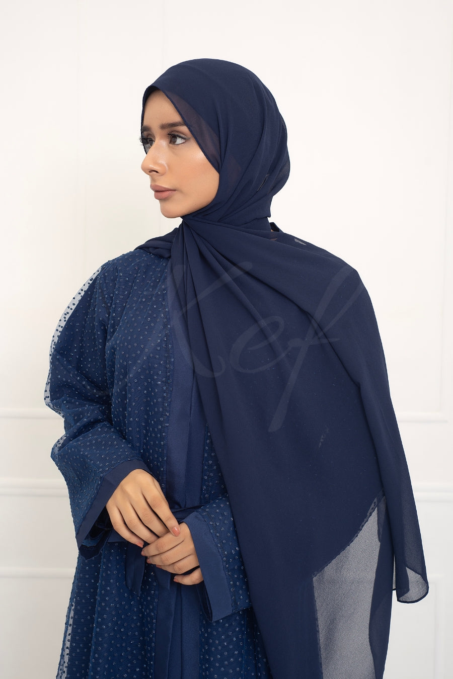 Blue Net Abaya