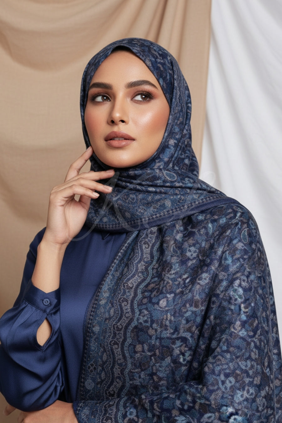 Printed Cashmere Twilight Hijab - Dream Weave