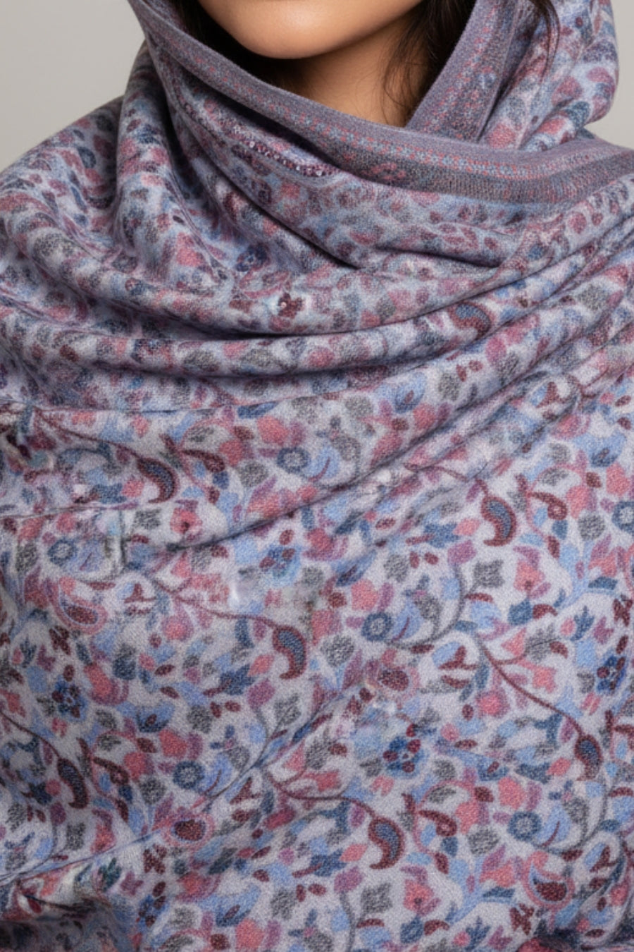 Printed Cashmere Twilight Hijab - Grace Draps