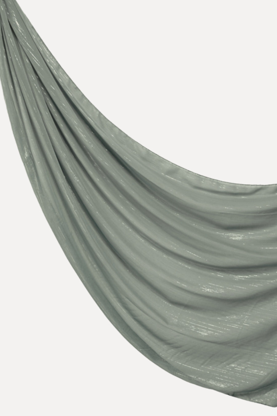 Metallic Chiffon - Silver Grey