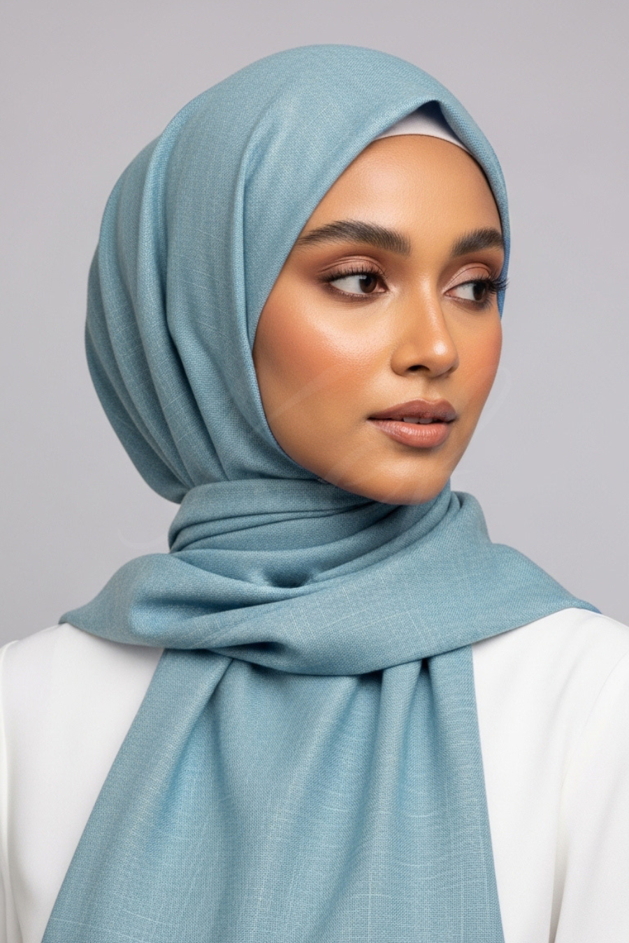 Turkish Lawn Hijab - Ice Blue