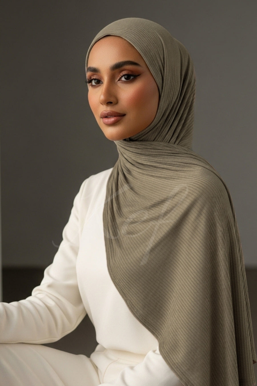 Textured Jersey - Khaki