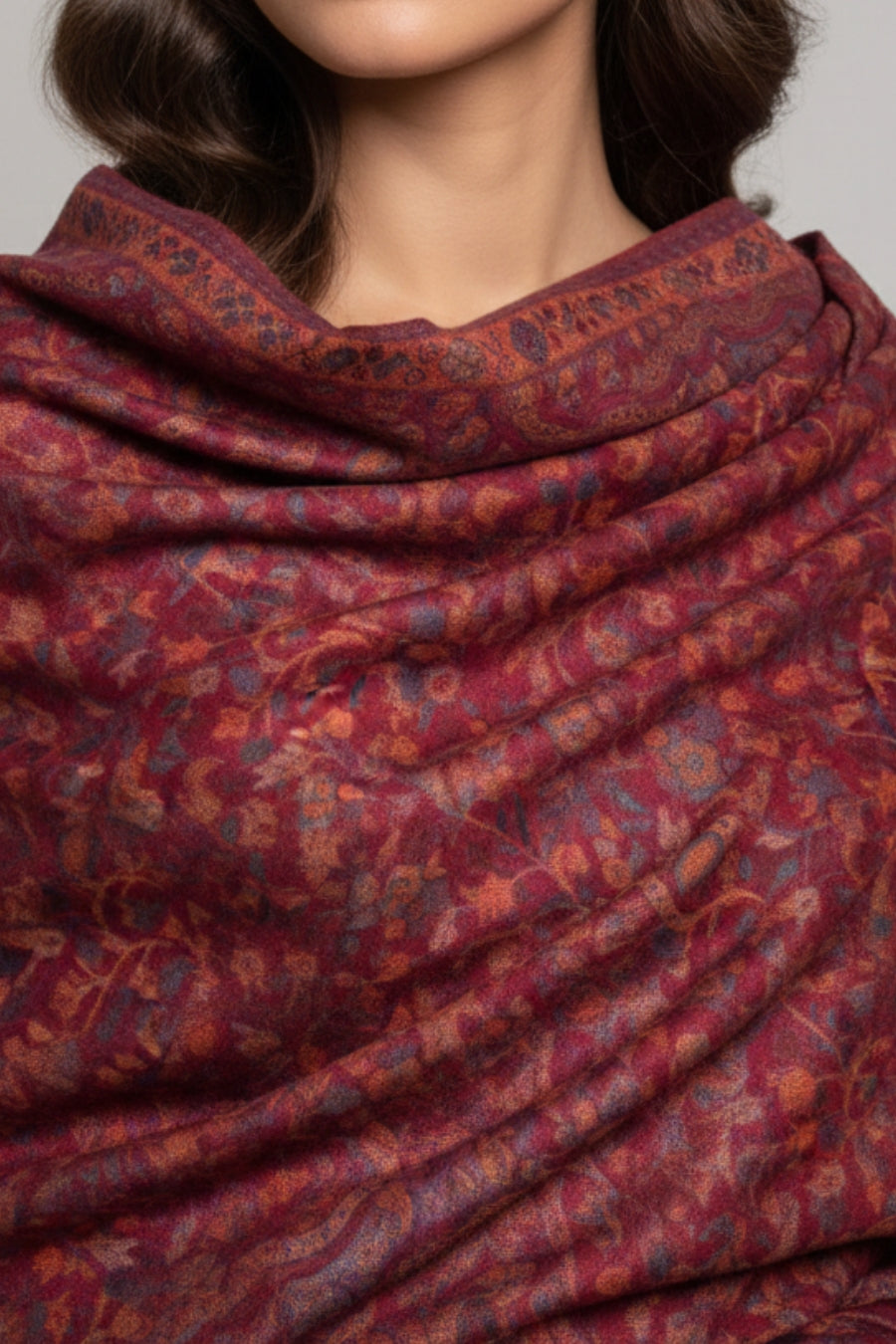 Printed Cashmere Twilight Hijab - Loom Luxe
