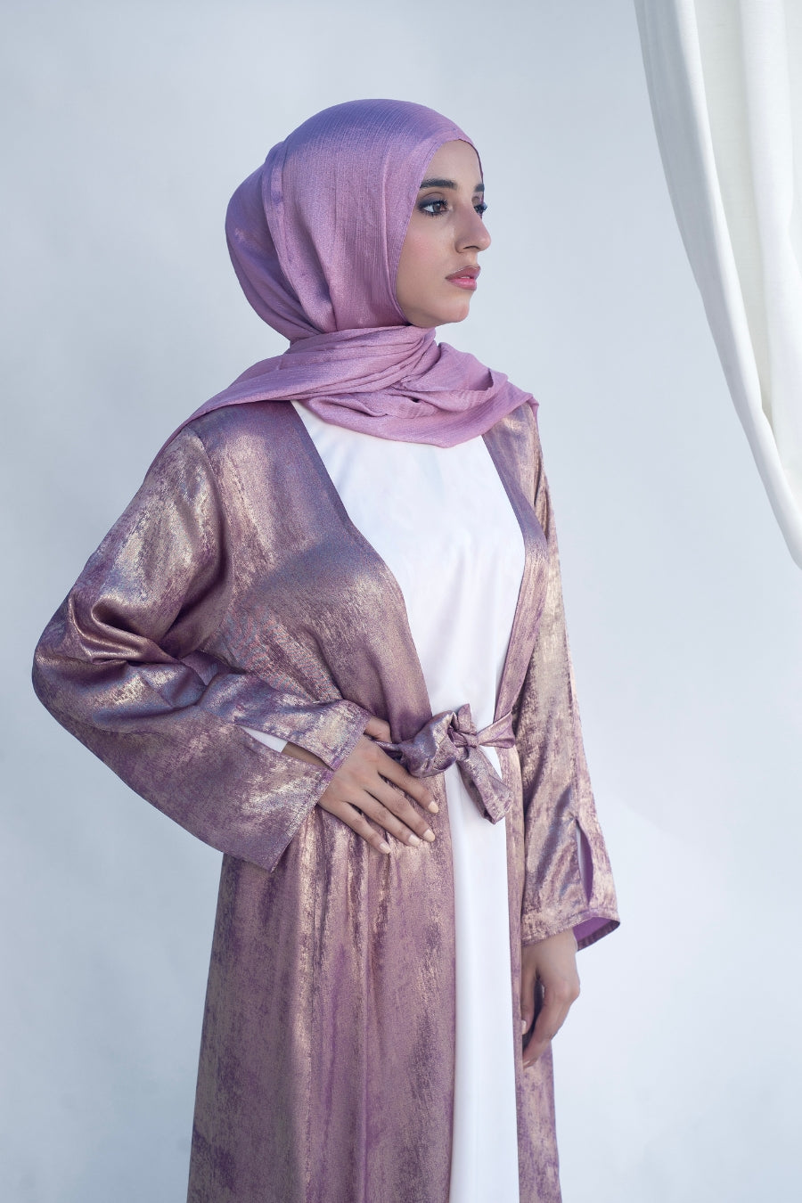 Metallic Lavender Kimono