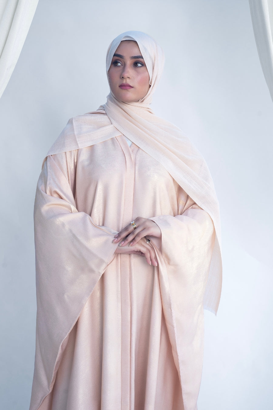 Metallic Nude Kaftan
