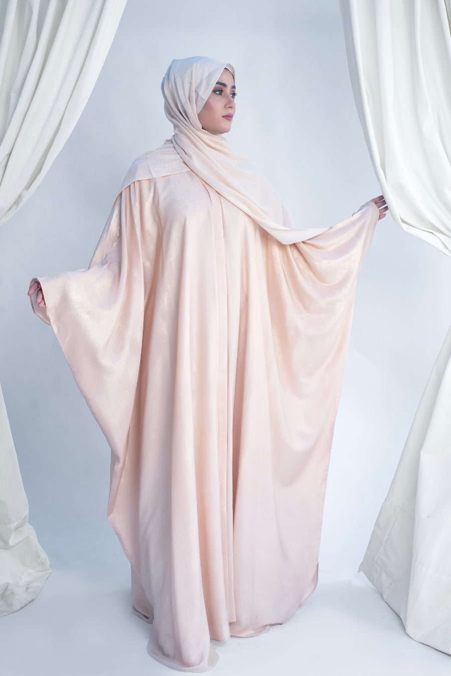 Metallic Nude Kaftan
