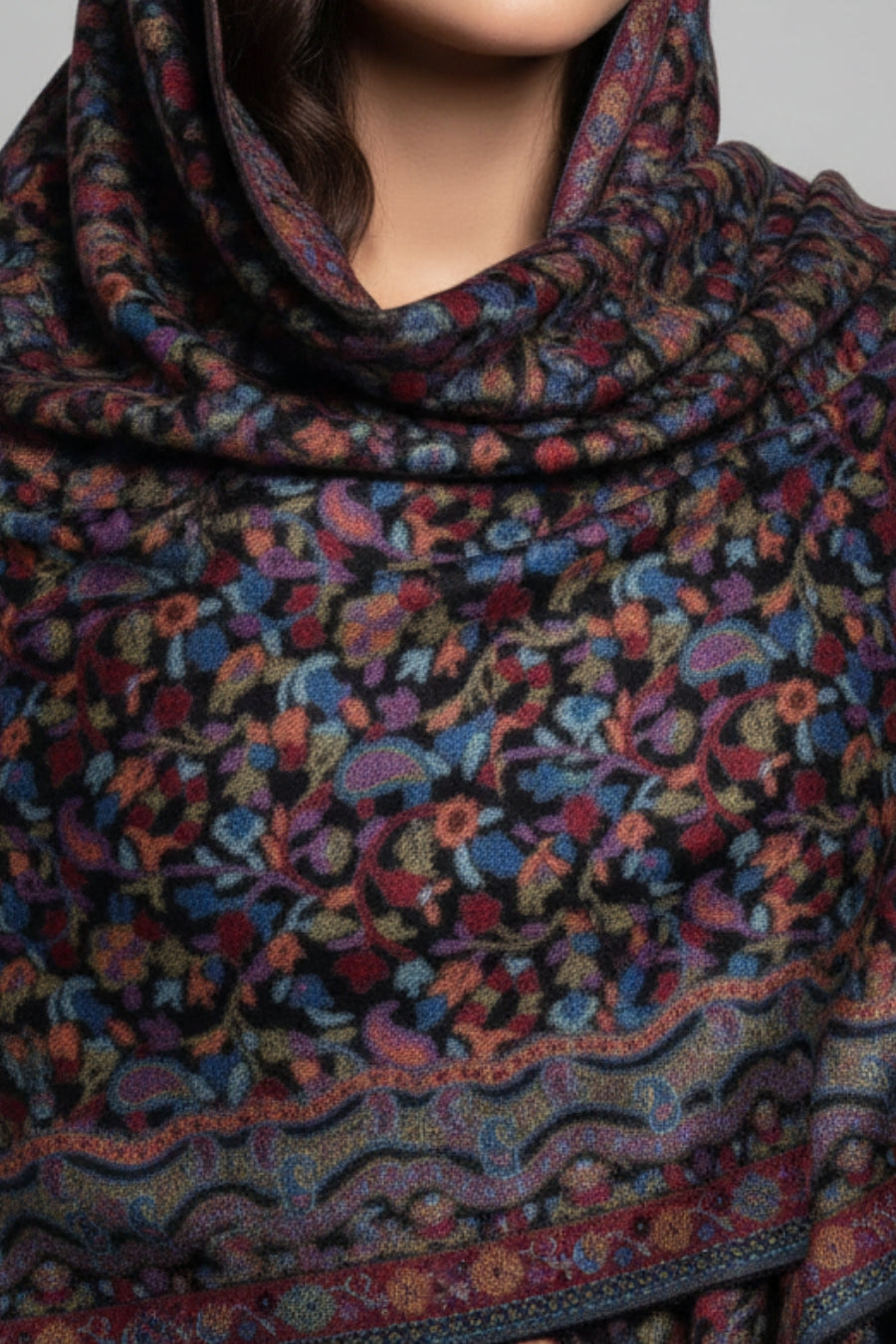 Printed Cashmere Twilight Hijab - Pash Glow
