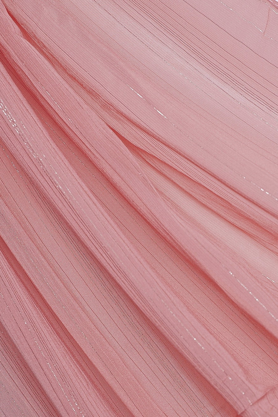 Metallic Chiffon - Rose