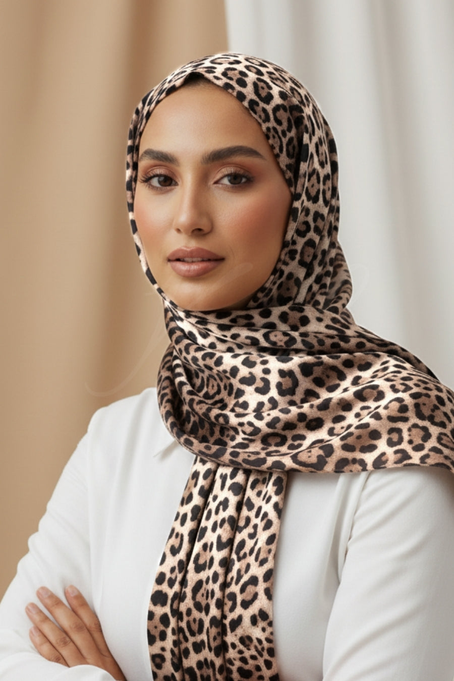 Printed Silk Hijab - Sahara Veil