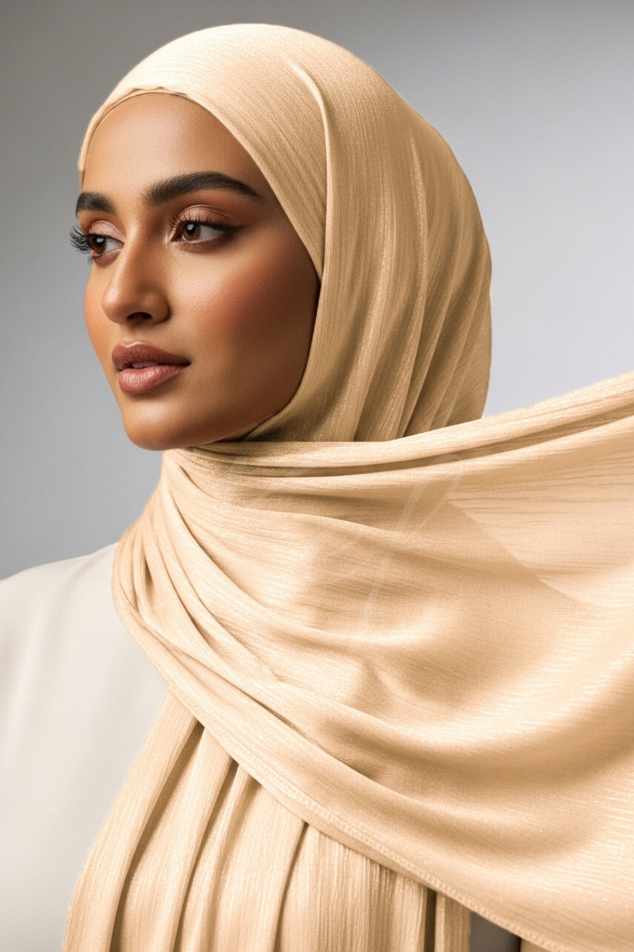 Luxe Chiffon Hijab - Skin