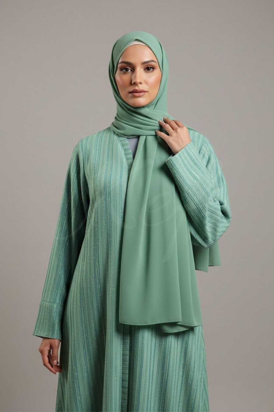 Textured Sapphire Abaya