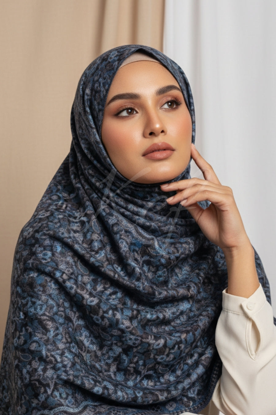 Printed Cashmere Twilight Hijab - Whisper Wrap