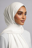 Turkish Lawn Hijab - White